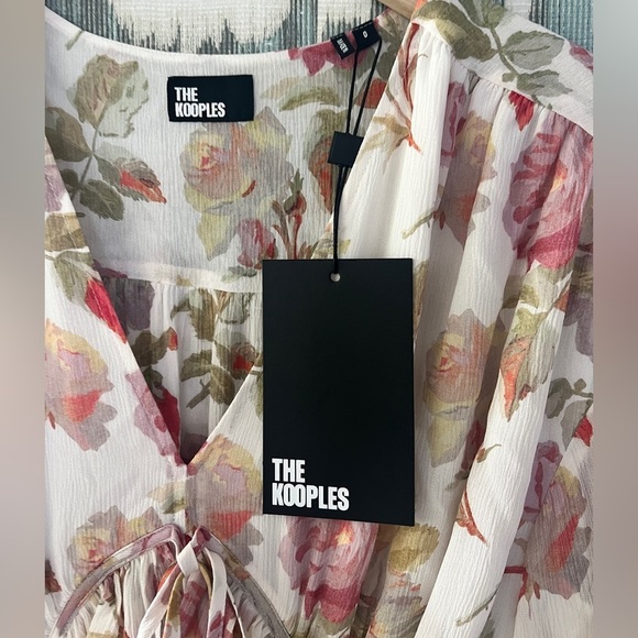 The Kooples - Long Printed Silk Maxi Dress - Picture 6 of 11